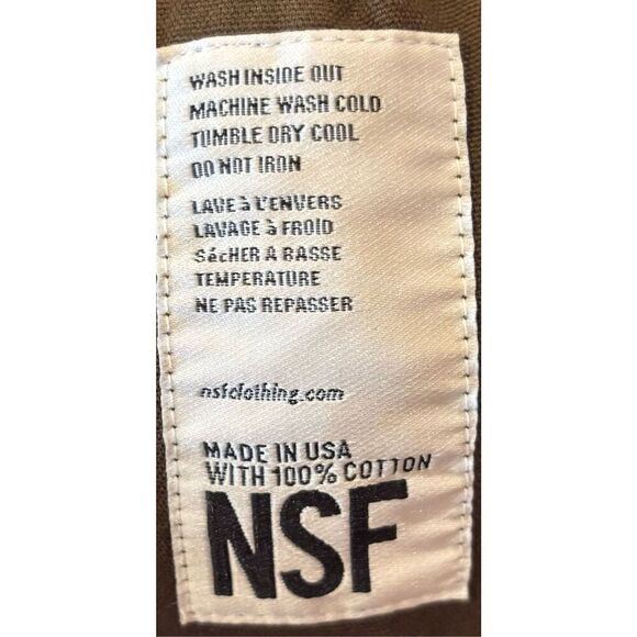 NSF BUSY OVERSIZED BOYFRIEND SHIRT - PIGMENT ARMY NWT Size Small - Picture 7 of 7